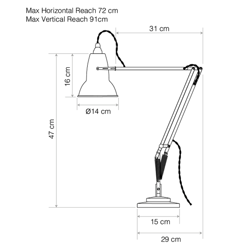 Anglepoise Original 1227 Brass Desk Lamp
