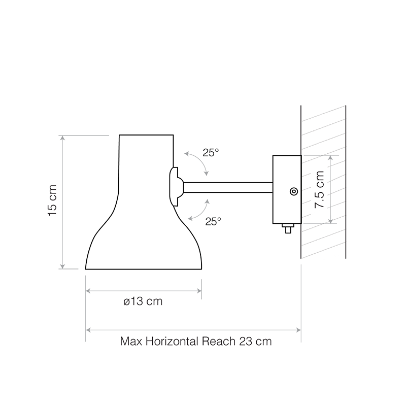 Anglepoise Type 75 Mini Wall Lamp