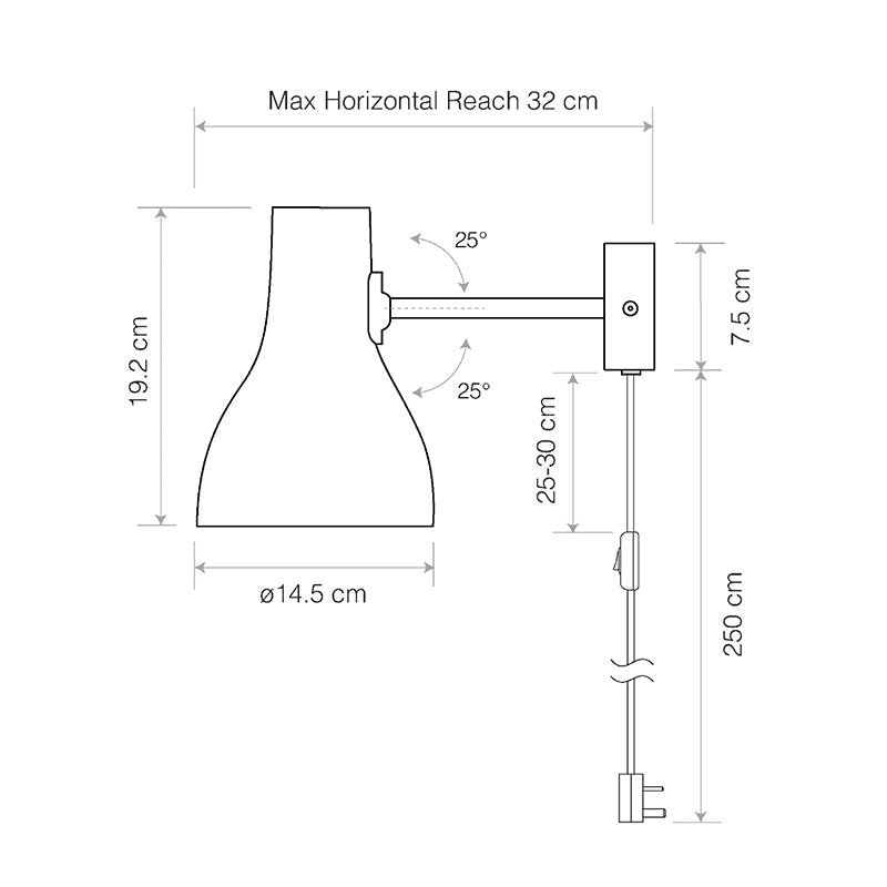 Anglepoise Type 75 Wall Lamp