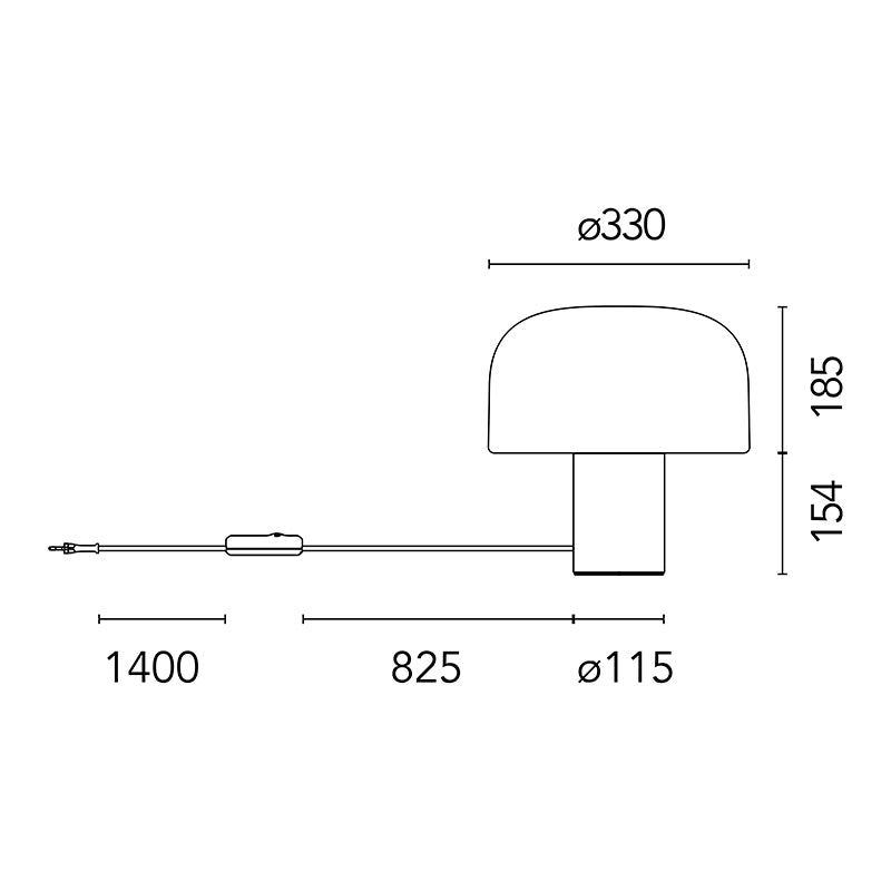 Flos Bellhop Glass T Table Light Cioko Display