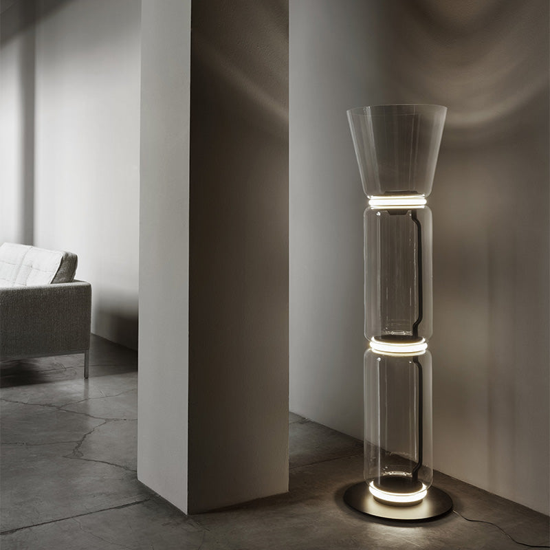 Flos Noctambule Floor 2 High Cylinder Cone Small Base