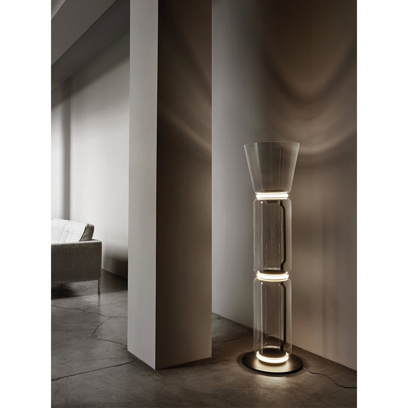 Flos Noctambule Floor 2 High Cylinder Cone Small Base