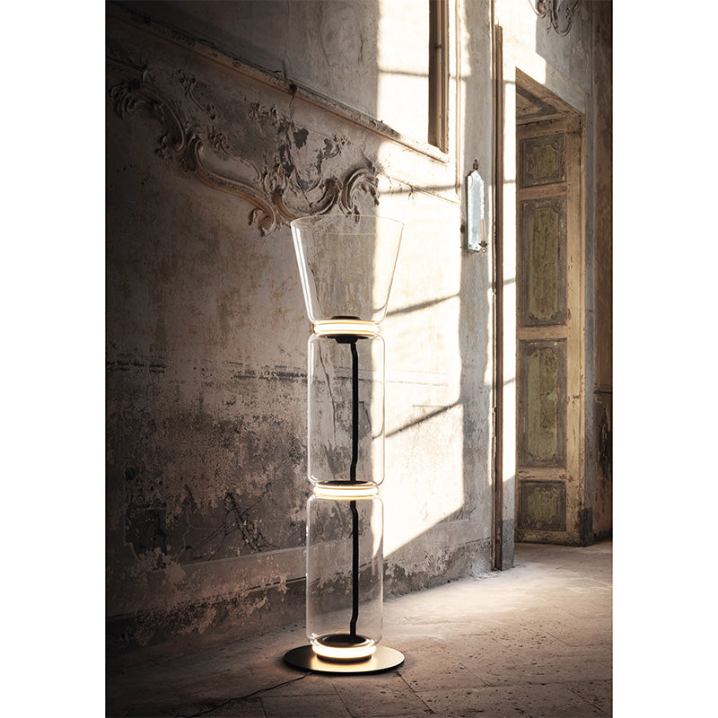 Flos Noctambule Floor 2 High Cylinder Cone Small Base