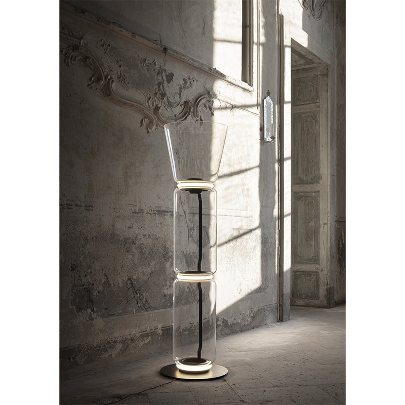 Flos Noctambule Floor 2 High Cylinder Cone Small Base