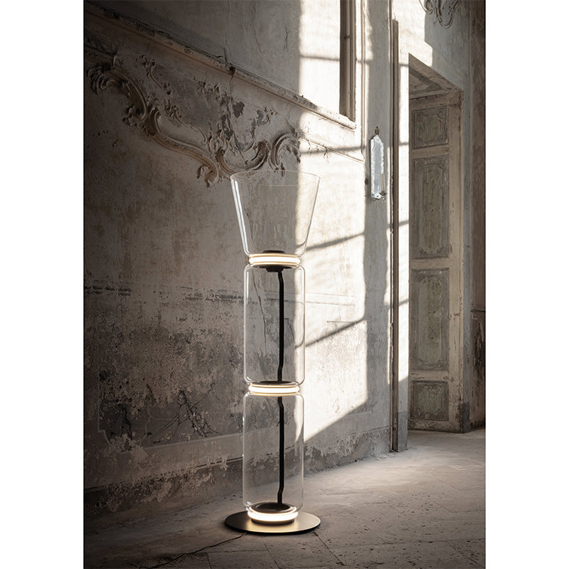 Flos Noctambule Floor 2 High Cylinder Cone Small Base