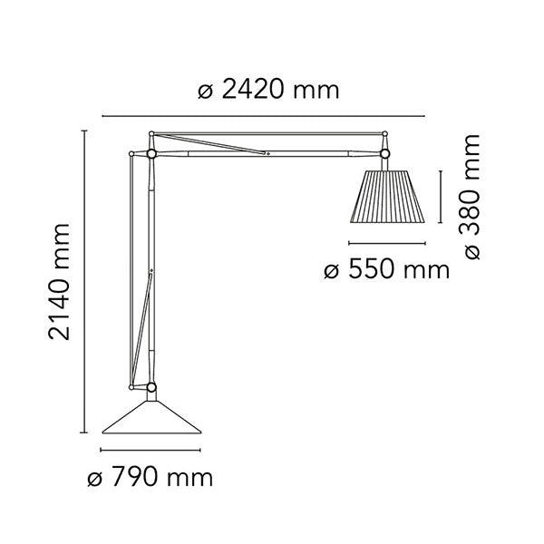 Flos Superarchimoon Floor Light