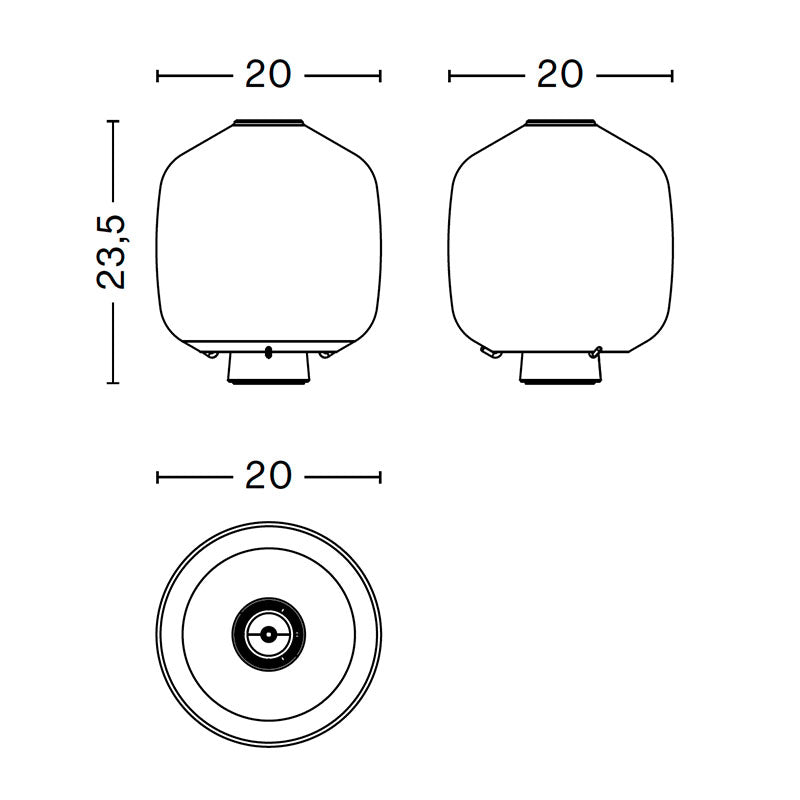 Hay Buoy Glass Table Light
