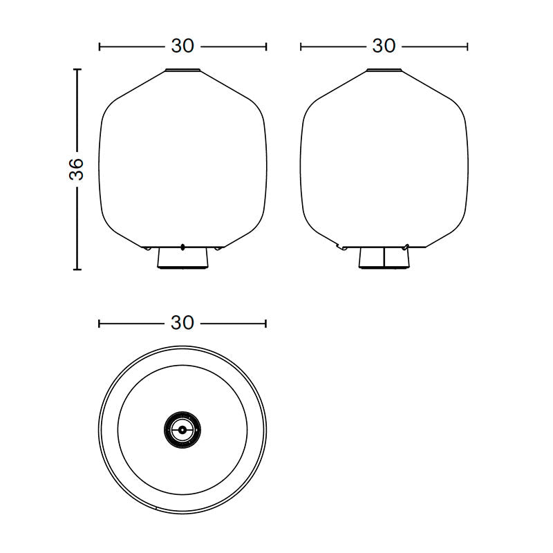 Hay Buoy Glass Table Light