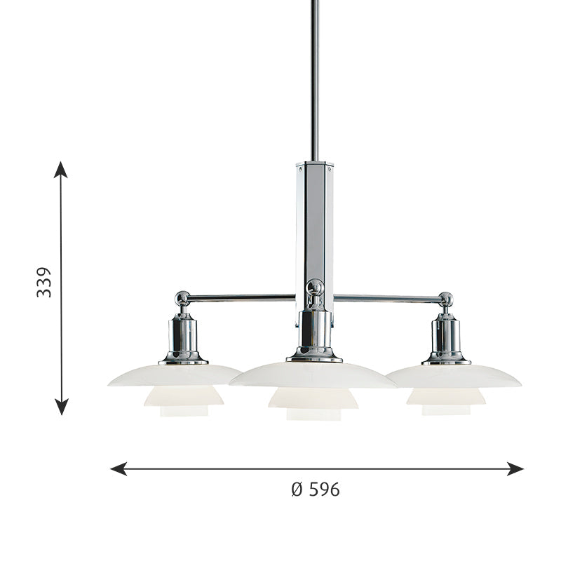 Louis Poulsen PH 2/1 Stem Fitting Pendant Light