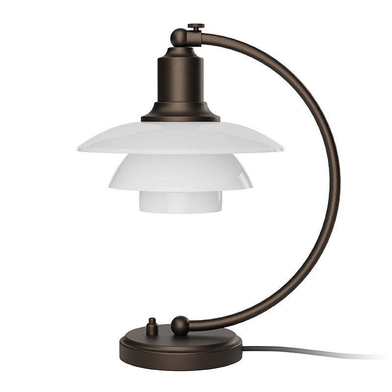 Louis Poulsen PH 2/2 Luna Aged Brass Opal Table Lamp