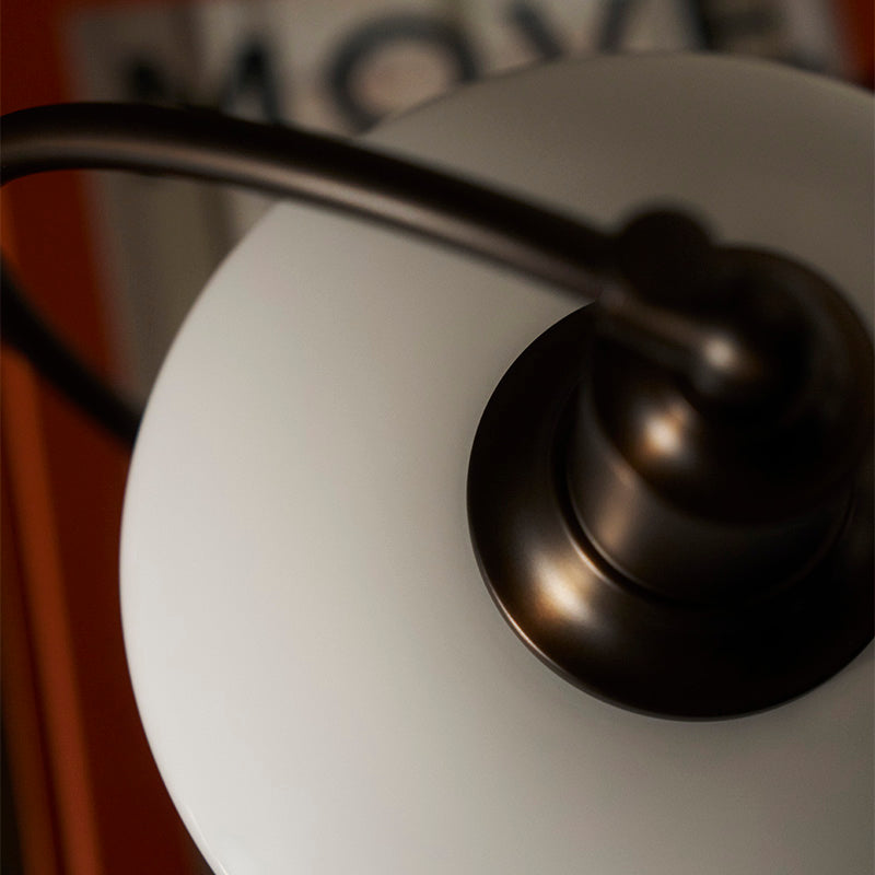 Louis Poulsen PH 2/2 Luna Aged Brass Opal Table Lamp