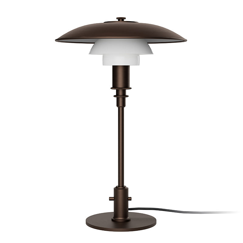 Louis Poulsen PH 3/2 Aged Brass Opal Table Lamp
