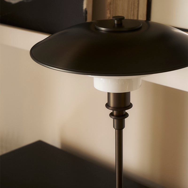 Louis Poulsen PH 3/2 Aged Brass Opal Table Lamp