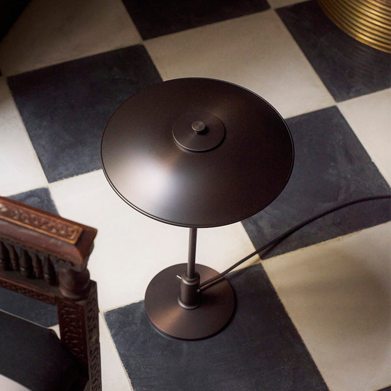 Louis Poulsen PH 3/2 Aged Brass Opal Table Lamp