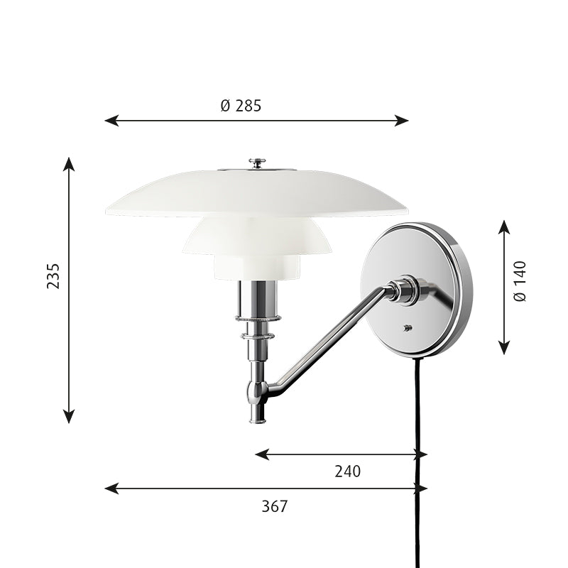 Louis Poulsen PH 3/2 Wall Light