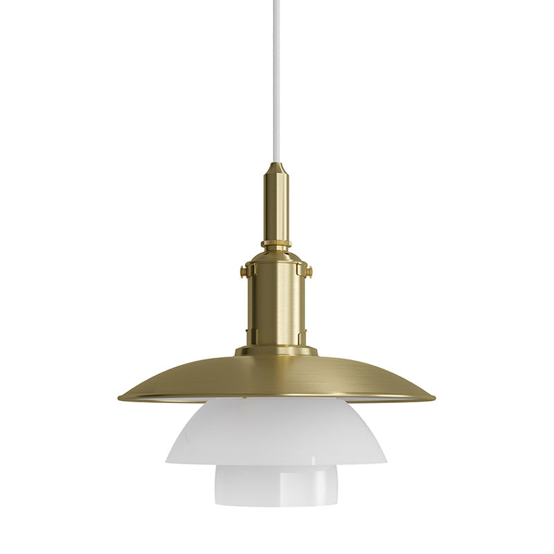 Louis Poulsen PH 3/3 Pendant Light Brass Opal Glass Limited Edition