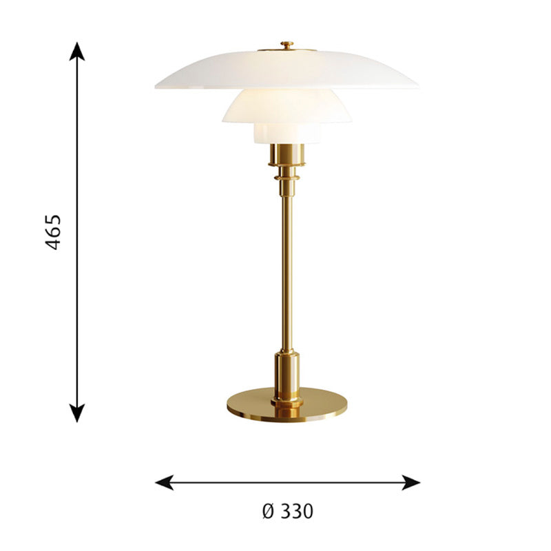 Louis Poulsen PH 3½-2½ Glass Table Lamp