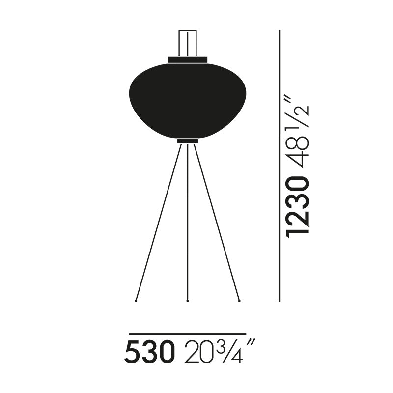Vitra Akari 10A Floor Lamp