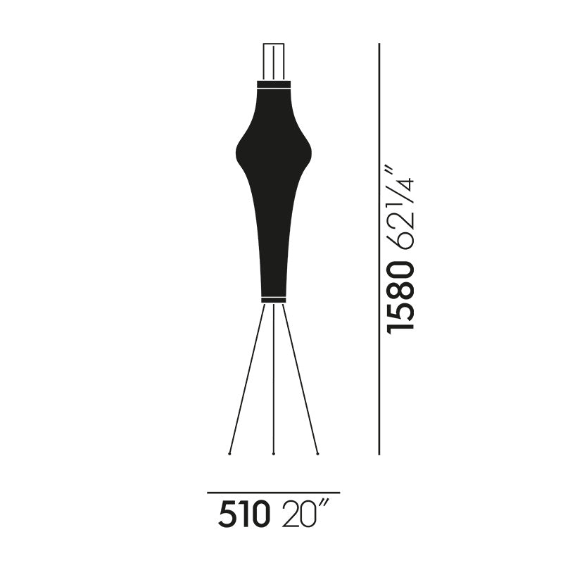 Vitra Akari 14A Floor Lamp