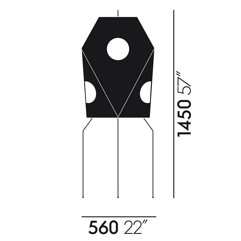 Vitra Akari UF3-Q Floor Lamp