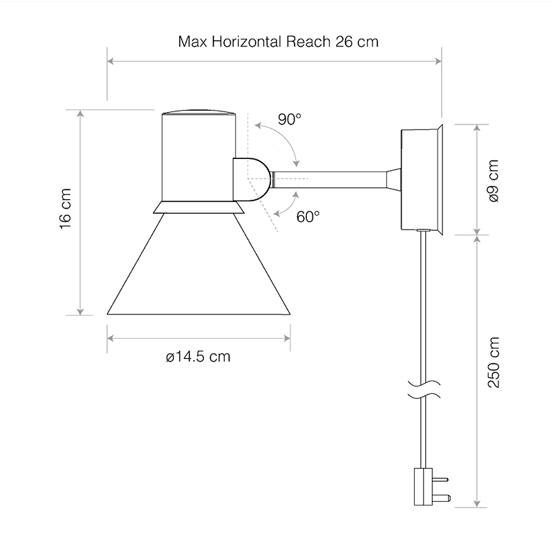 Anglepoise Type 80 Wall Light