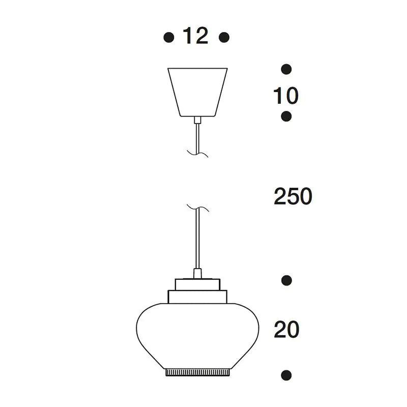 Artek A333 Turnip Pendant Light