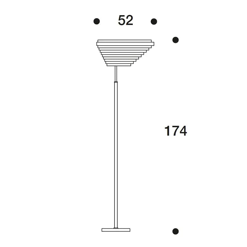 Artek A805 Angel Wing Floor Light