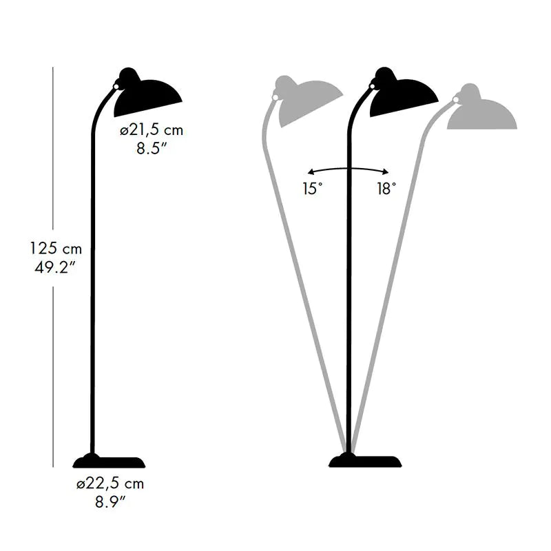 Kaiser idell Floor Lamp 6556-F
