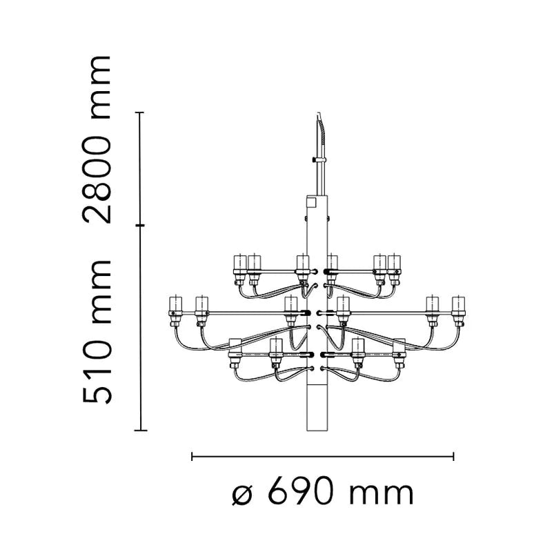 Flos 2097/18 Chandelier Suspension Light