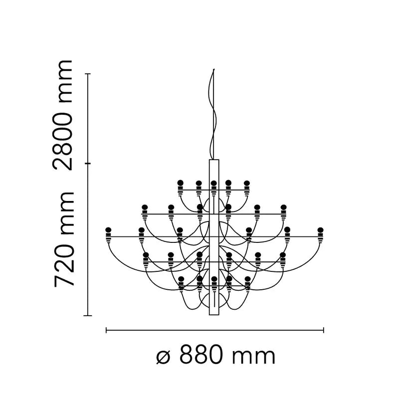 Flos 2097/30 Chandelier Suspension Light