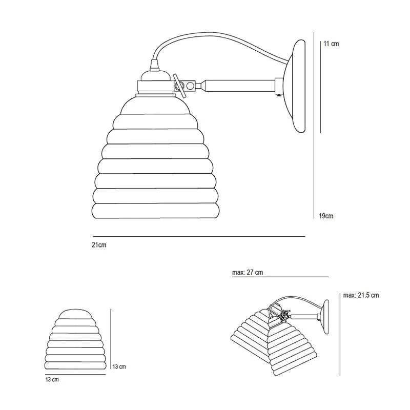 Original BTC Hector Bibendum Wall Light