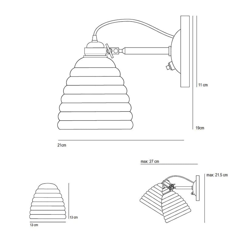 Original BTC Hector Bibendum Wall Light