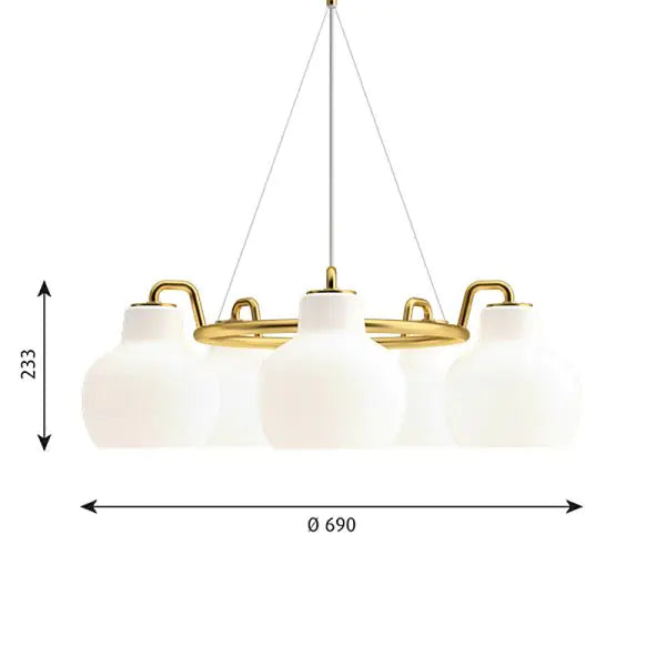 Louis Poulsen VL Ring Crown Pendant Light