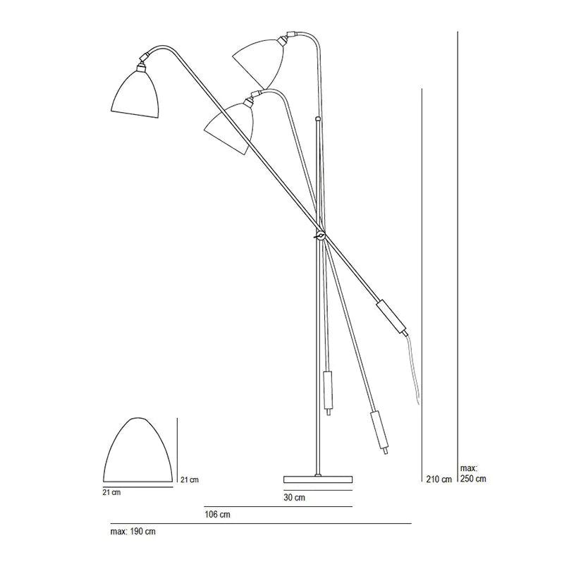 Original BTC Task Overreach Floor Lamp