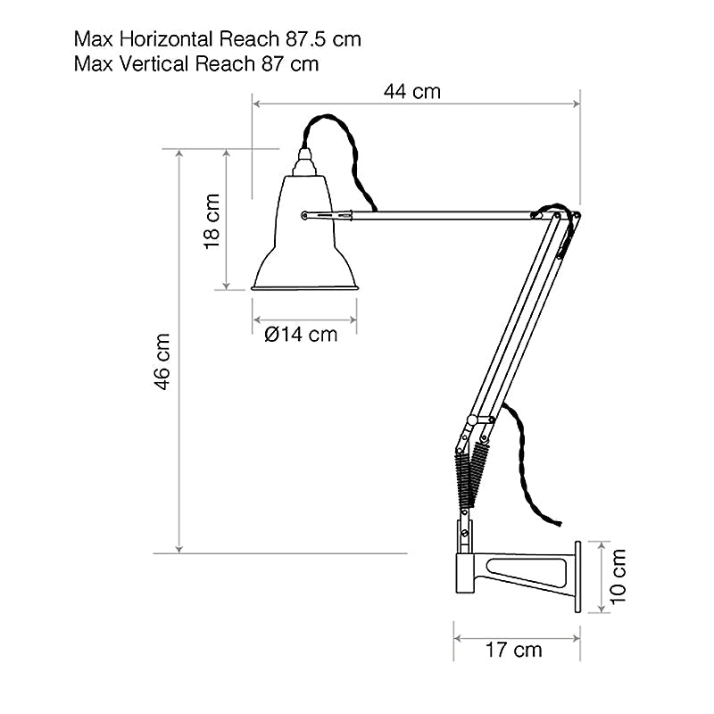 Anglepoise Original 1227 Wall Mounted Lamp
