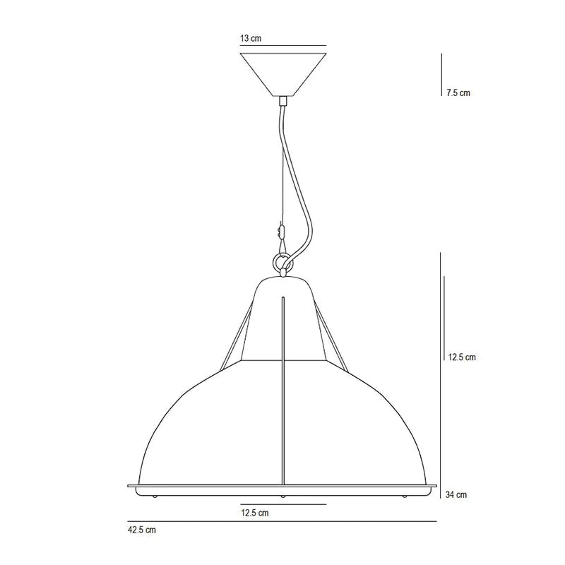 Original BTC Phane Prismatic Glass Pendant Light