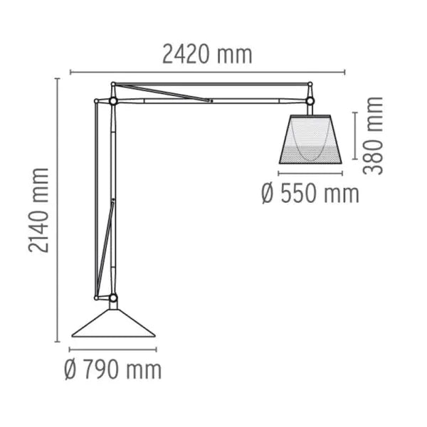 Flos SuperArchimoon Outdoor Floor Light