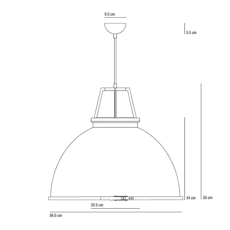 Original BTC Titan Pendant Light Size 5